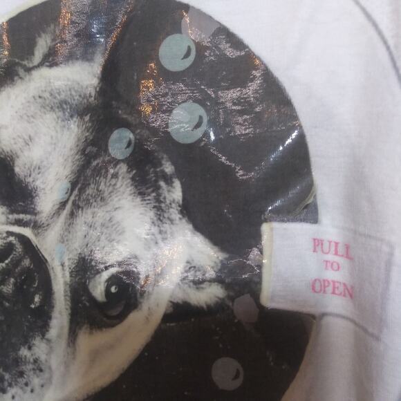 Tricot Chic Knit Cream and Black Long Sleeve Graphic Top Odd Art Luxury Size 10 - Picture 8 of 15